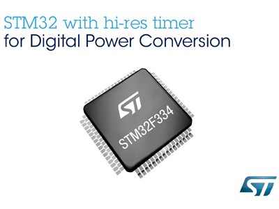 Foto Microcontroladores, de STMicroelectronics, para conversión de potencia digital en aplicaciones cloud.
